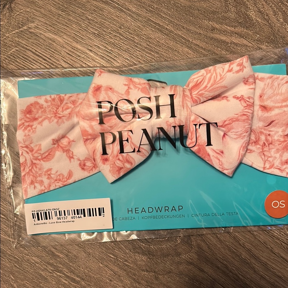 Posh Peanut Pink Floral Hair Bow
